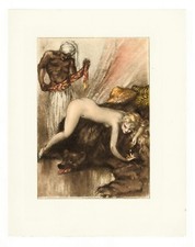 ❤️ Louis ICART eau-forte originale en couleurs 1935 Rare estampe 1/440 ex. vélin