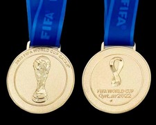Réplique médaille d'or Coupe du Monde FIFA 2022 Qatar Champions cadeaux souvenirs CHAUD !
