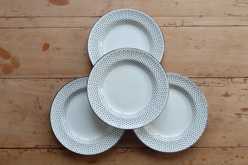 Assiettes plates vintage - 4,