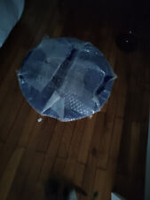 Table basse en verre, plateau rond moderne en verre trempé de qualité supérieure