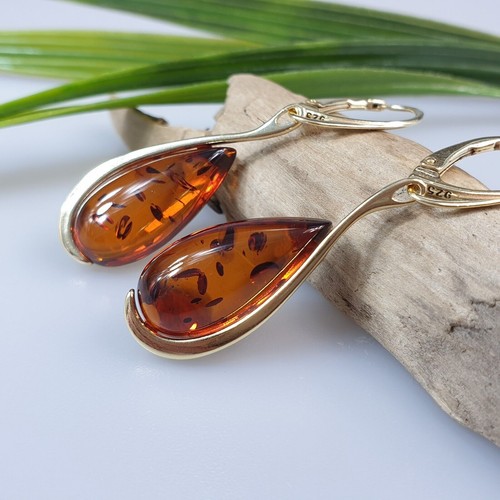 Boucles oreilles ambre - boucles, d'oreilles