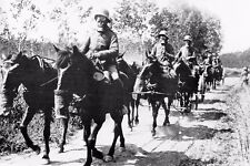 WW1 - Soldats allemands et chevaux avec le masque à gaz