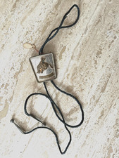 collier cravate ancienne western country cheval rodéo poinçon   Alpaca Mexico