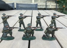 LR Louis Roussy - Lot de 7 Soldats Anglais Aluminium - Comme Quiralu