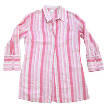 Longue Chemise Rayée Rose et Blanc Camaieu T.38/40 