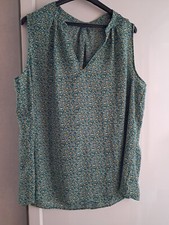 Tunique neuve taille 52 Kiabi vert jaune blanc