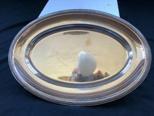 GRAND PLAT  CHRISTOFLE COLLECTION GALLIA modèle MALMAISON 45x31,5 cm