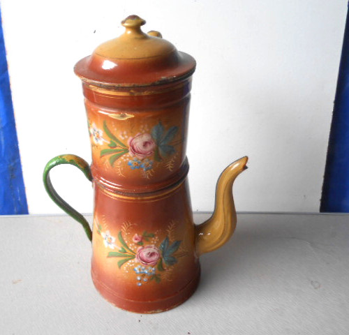 Grand cafetiere emaillèe - grand,