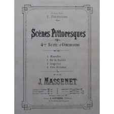 MASSENET Jules Scènes Pittoresques Piano 4 mains 1874