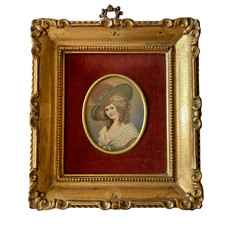 Ancienne Miniature Peinture