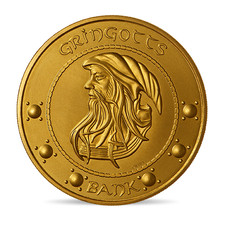 FRANCE MINI MEDAILLE 2021 MONNAIE DE PARIS HARRY POTTER GRINGOTTS BANK