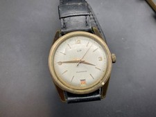 VINTAGE MONTRE  CALENDRIER LIP R23C plaque or