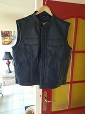 gilet cuir biker