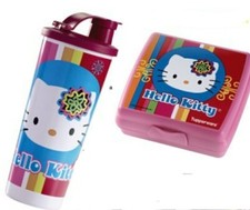Tupperware 2pc  Retro Hello