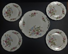 Service à dessert assiettes et plat porcelaine de Chauvigny Alpenrose