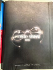 Publicité Vintage Advertising Lunettes Giorgio Armani (Mai 1989)