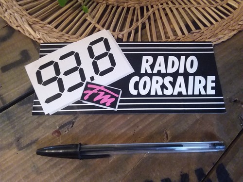 Ancien autocollant radio - , fm