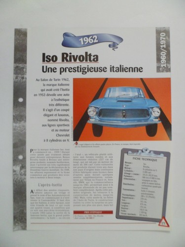 Carte fiche auto - fiche,