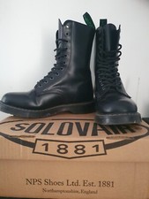 NPS Solovair Black 11 Eye Derby Boot