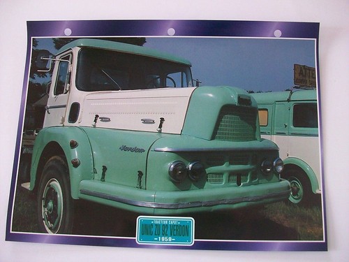 Carte fiche camion tracteur - fiche,