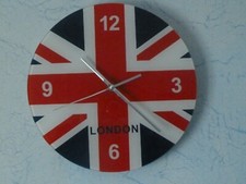 HORLOGE MURALE STYLE ANGLAIS RONDE DIAMETRE 30 CM