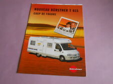 BÜRSTNER T615 brochure catalogue documentation CAMPING-CARS - édition 2003