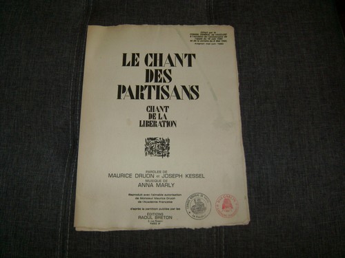 Chant des partisans - des, fac