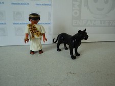 PLAYMOBIL vintage histoire Egypte pyramide prêtre panthère set 4243 de 2008