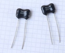 2x Condensateur Mica argenté
