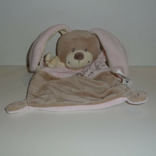 Doudou lapin nicotoy - lapin, rose