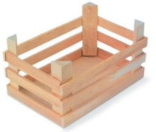 Grande cagette en Bois Naturel Lot de 3 Pratique Rangement ou déco env. 18 x ...