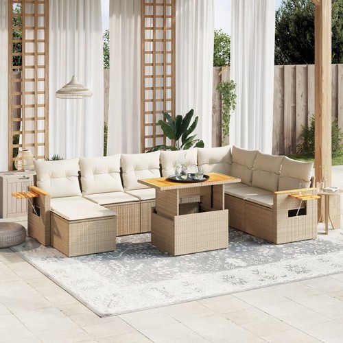 Salon jardin avec coussins - avec,