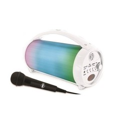 FLASHBOOM Enceinte Bluetooth portable entierement lumineuse avec micro filaire d