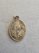 Ancienne Médaille pendentif religieuse Mater Dolorosa ora pro Nobis Jésus Christ