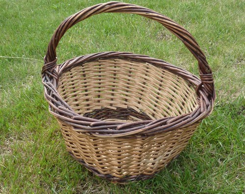 Panier rond rotin - en,
