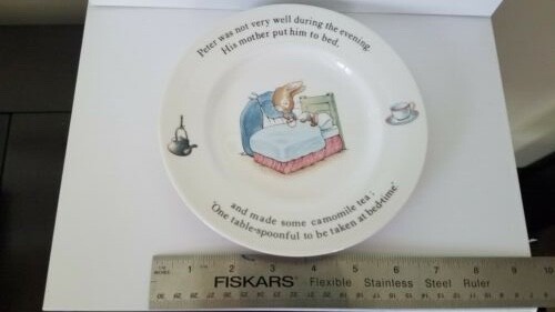 Peter rabbit plate - rabbit, 7"