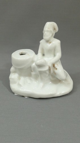 Ancien encrier porcelaine - en,