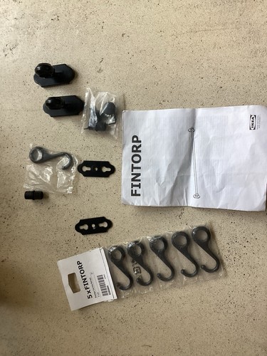 Ikea fintorp black - 6, hooks
