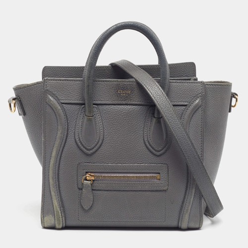 Sac fourre tout cuir gris - fourre-tout,