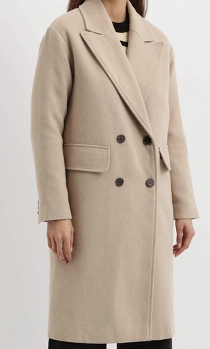 Manteau marron beige long - mi,