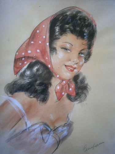 Dessin portrait femme pin - dessin,
