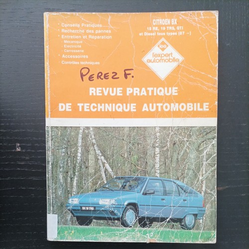 Revue technique citroen - technique, bx