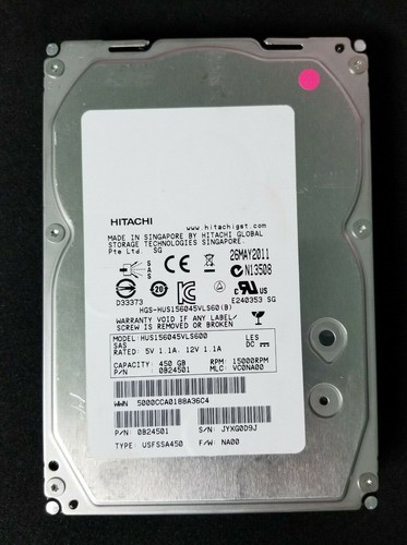 Lot hitachi 450gb 15k sas - lot, of