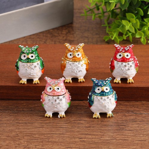 Boîte bijoux hibou - boîte, à