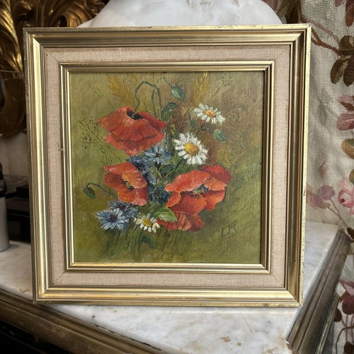 Ancien tableau huile sur - huile,