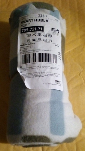 Ikea svarttfibbla throw - -, 120