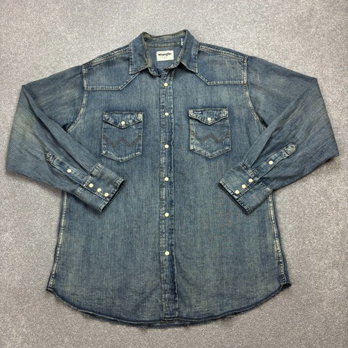 Chemise jean wrangler - jean,