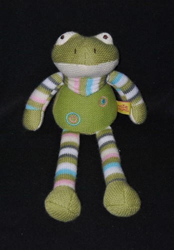 Peluche doudou grenouille mare - grenouille,
