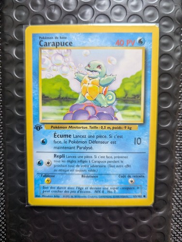 Carte pokémon carapuce - carte,
