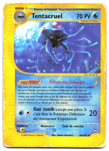 Carte pokémon tentacruel - pokémon,